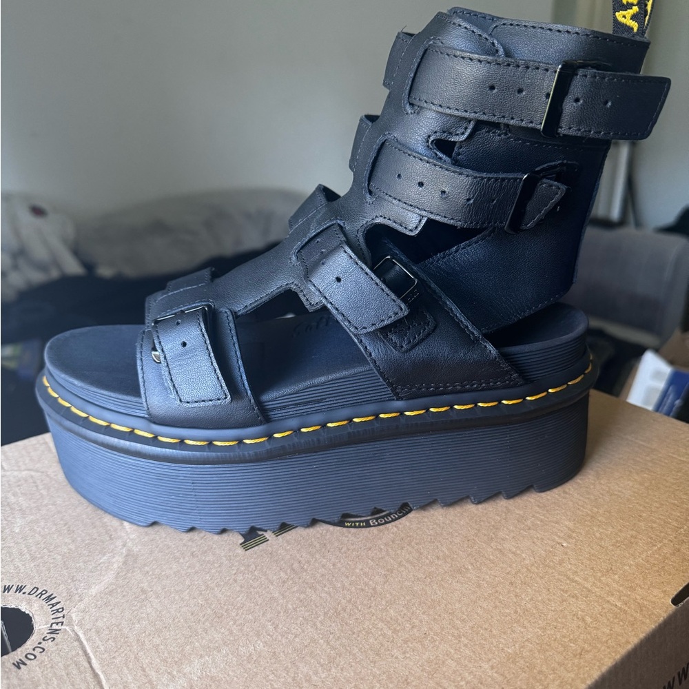 Dr. Martens Black Platform Sandals